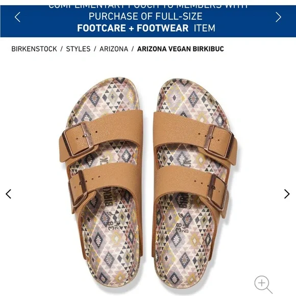 Birkenstock Arizona Vegan Sandals in Pecan - Picture 5 of 6